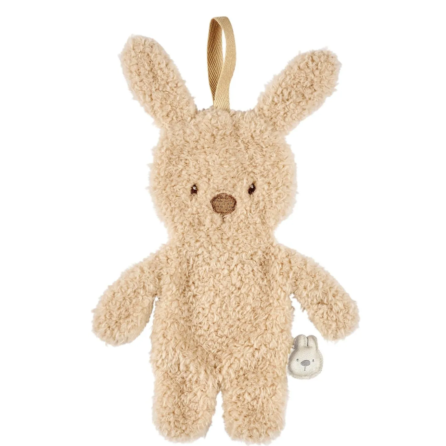 Nattou Doudou Attache Tétine Lapin Bouclette Teddy Beige