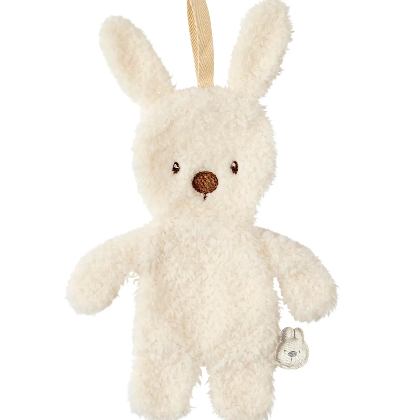 Nattou Doudou Attache Tétine Lapin Bouclette Teddy Ecru