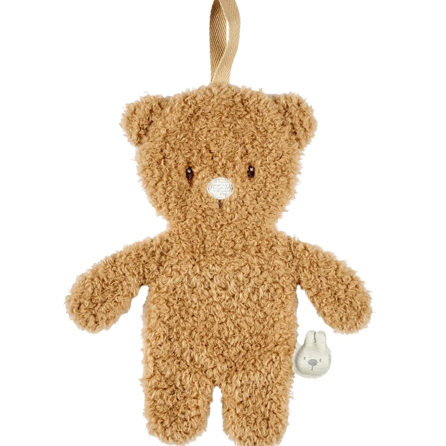 Nattou Doudou Attache Tétine Ours Bouclette Teddy Caramel