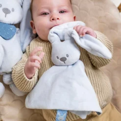 Nattou                    Doudou Lapidou Glow avec motif imprimé    Bleu