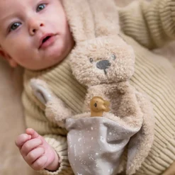 Nattou Doudou Lapidou Teddy triangle Glow Beige
