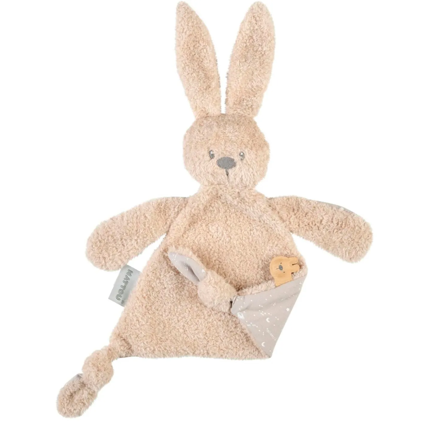 Nattou Doudou Lapidou Teddy triangle Glow Beige