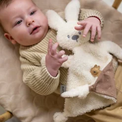 Nattou                    Doudou Lapidou Teddy triangle Glow    Blanc