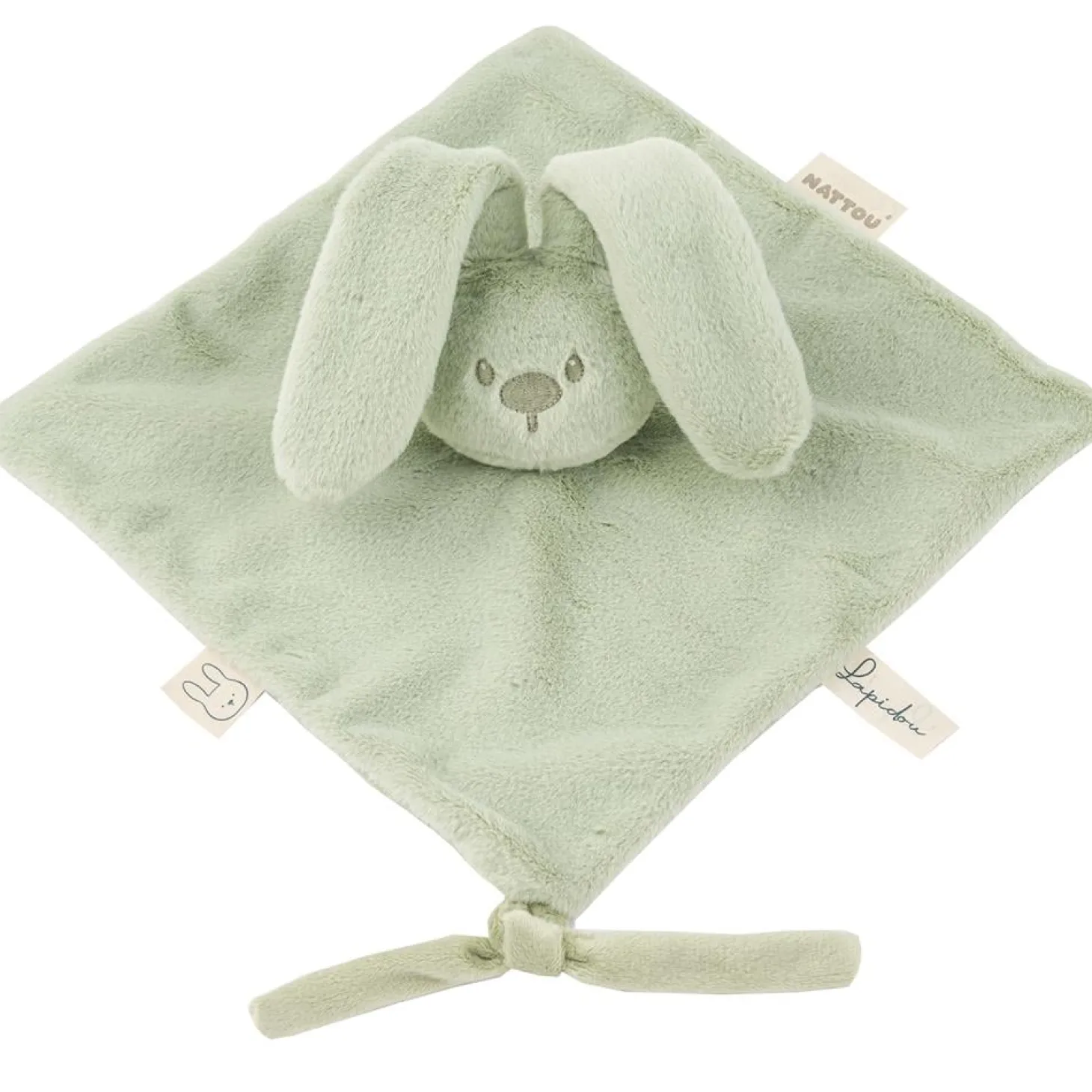 Nattou Doudou Lapidou Toudous Vert Tilleul