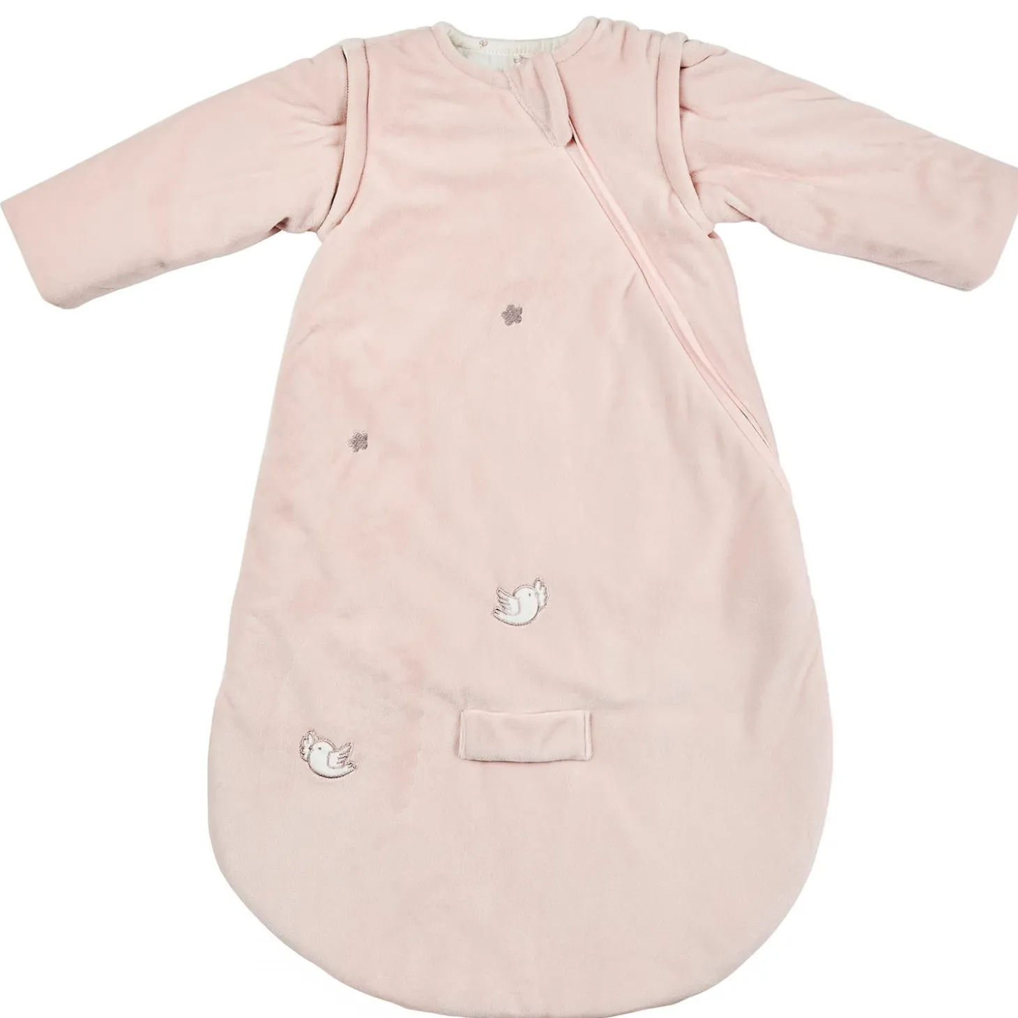 Nattou Gigoteuse Manches Det. Velours Tog2,5 Fanfan Rose 0-6 mois