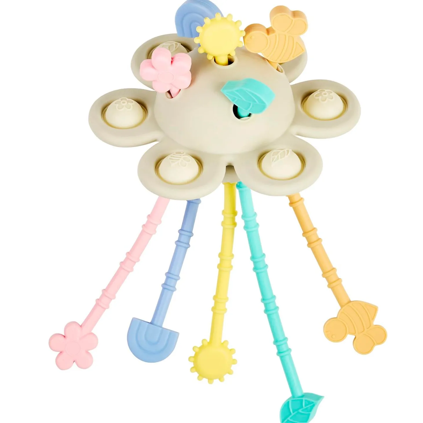 Nattou Jouet soucoupe Montessori Silicone multicolore