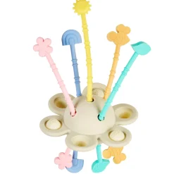 Nattou Jouet soucoupe Montessori Silicone multicolore
