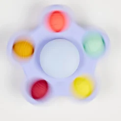 Nattou                    Jouet Spinner pop it Silicone    Mauve