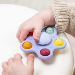 Nattou Jouet Spinner pop it Silicone Mauve