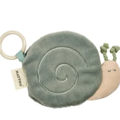 Nattou Livre D'éveil en Tissu Escargot Loulou Vert foncé