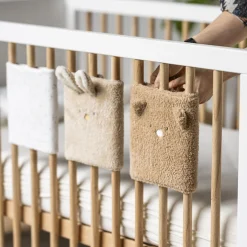 Nattou                    Lot de 6 Protège Barreaux Teddy    Blanc/Beige/Caramel
