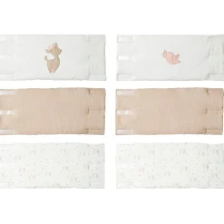 Nattou                    Lot de 6 Protège Barreaux Fanfan    Sable/Crème