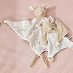 Nattou                    Maxi Doudou Biche Gaze De Coton Fanfan    Rose