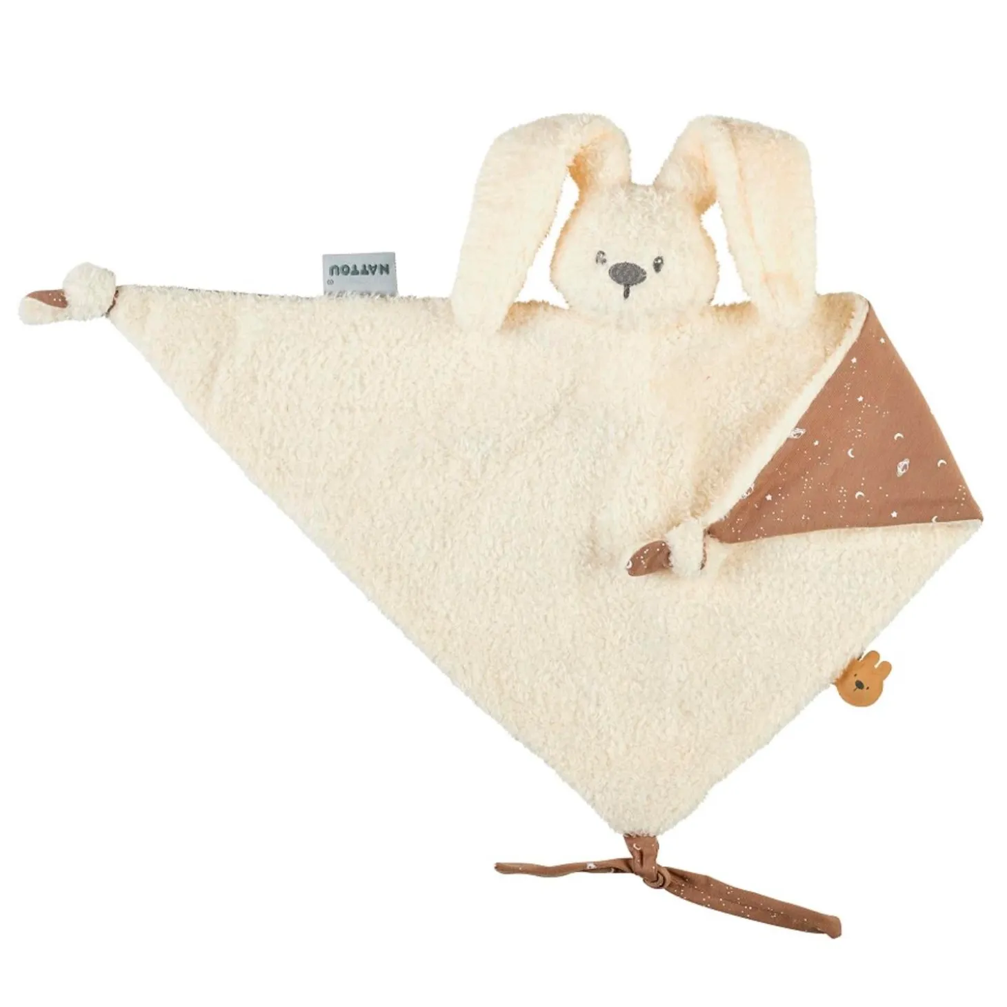 Nattou Maxi doudou Lapidou Teddy Glow Blanc