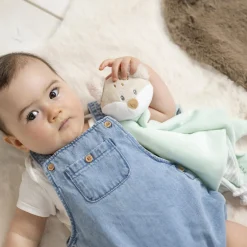 Nattou Maxi Doudou renard Flo Vert