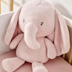 Nattou Maxi Peluche Éléphant Longs Poils Fanfan Rose