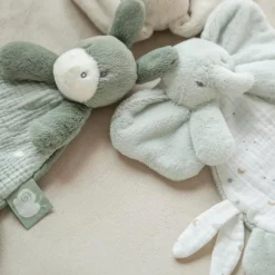 Nattou Mini Doudou Loulou Âne Vert foncé