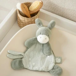 Nattou                    Mini Doudou Loulou    Âne Vert foncé