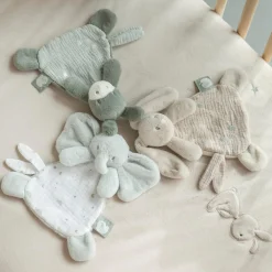 Nattou                    Mini Doudou Loulou    Âne Vert foncé