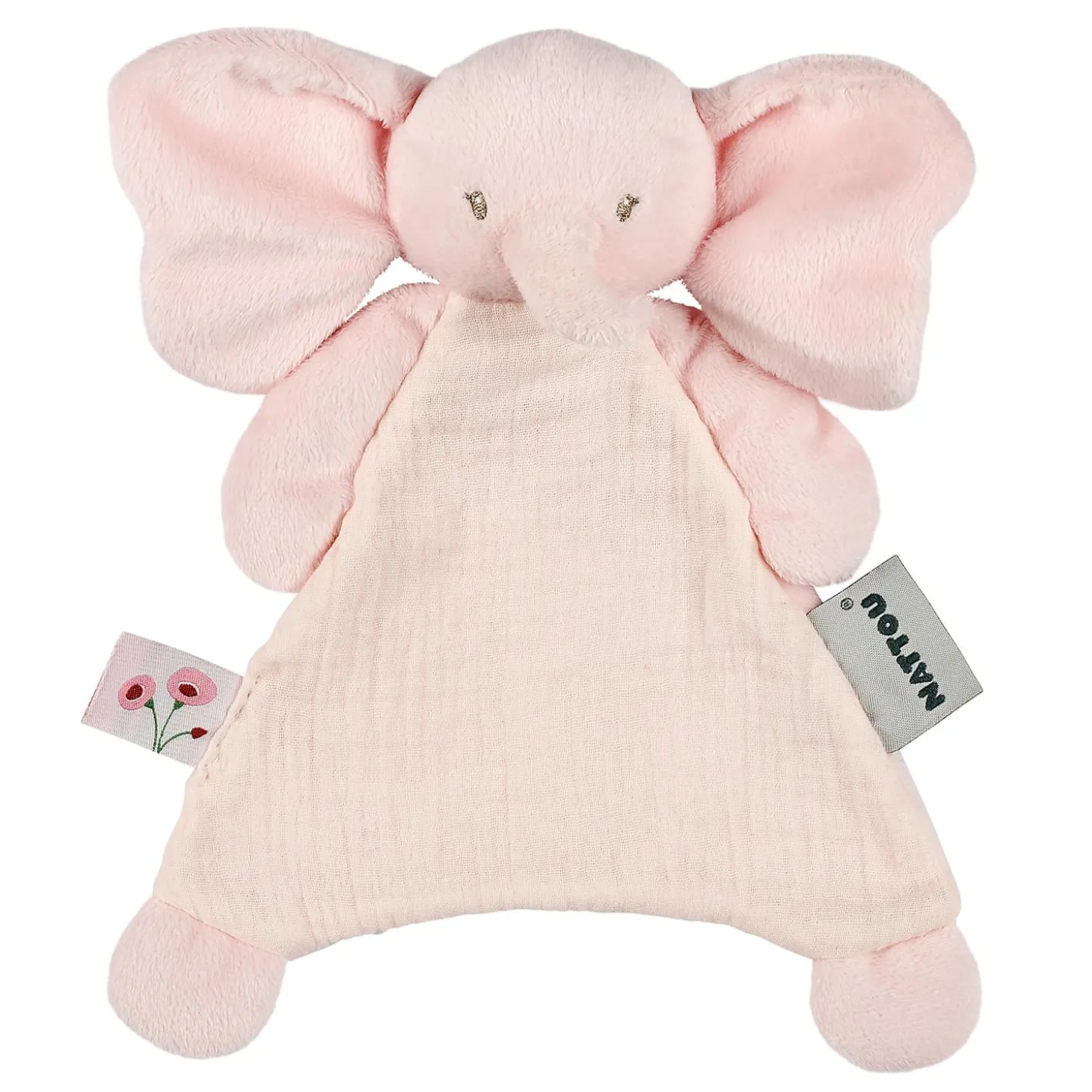 Nattou Mini Doudou Éléphant Fanfan Rose