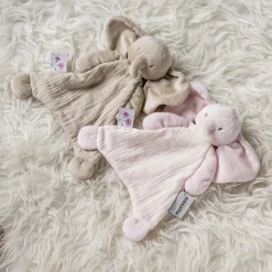 Nattou Mini Doudou Éléphant Fanfan Rose