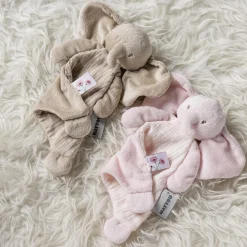 Nattou Mini Doudou Éléphant Fanfan Rose