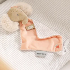 Nattou Mini-doudou éléphant Oli Rose