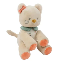Nattou                    Mini peluche chat Mila, Zoé et Lana    Beige