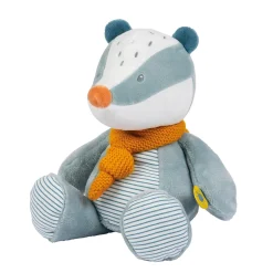 Nattou Mini Peluche Felix le blaireau Felix et Leo Bleu