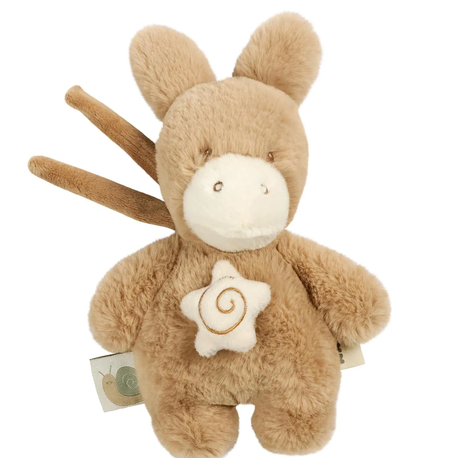 Nattou Mini Peluche Musical Loulou Âne Caramel