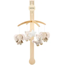 Nattou                    Mobile musical bois Oli Flo Ernest    Beige