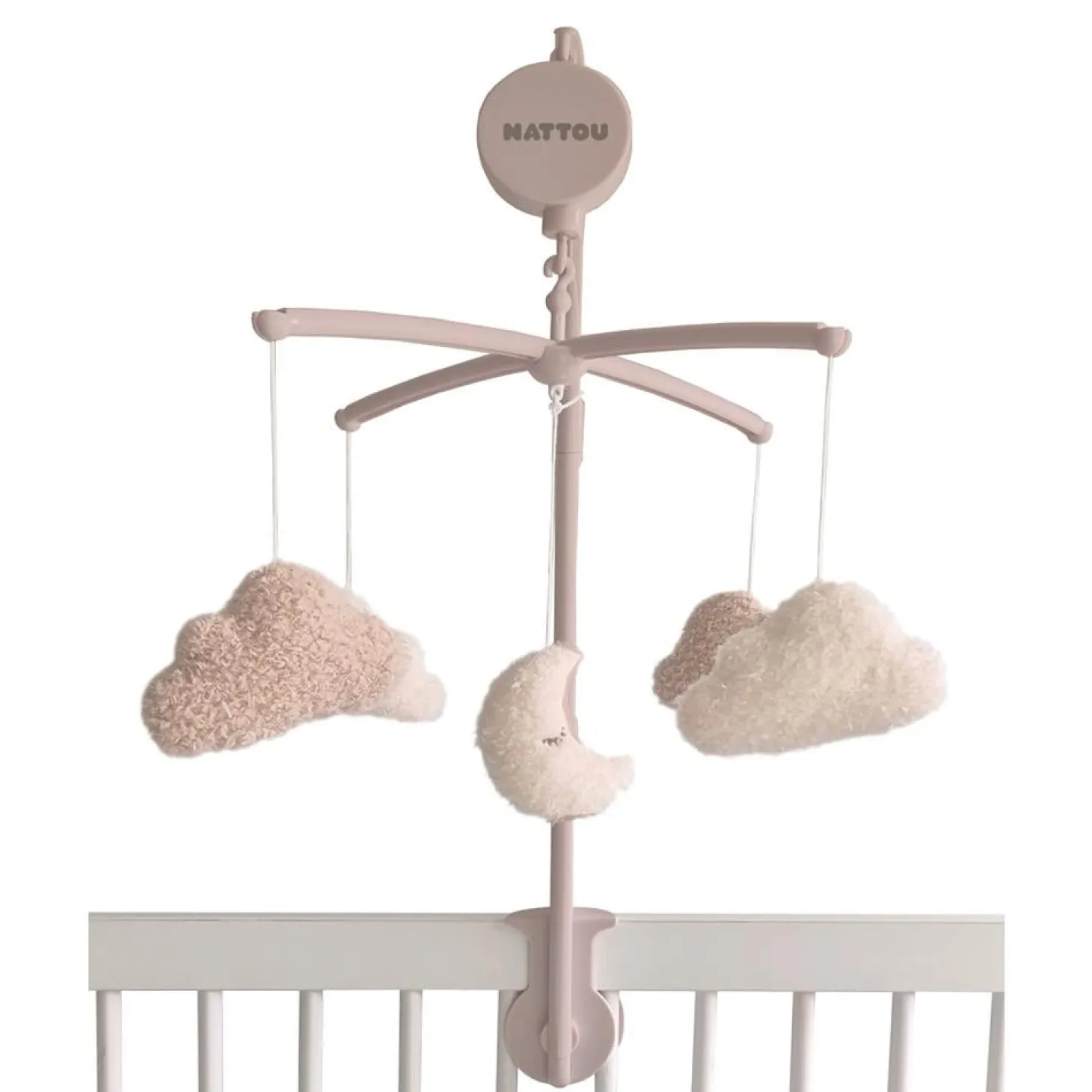 Nattou Mobile musical Teddy bouclette Beige