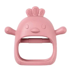 Nattou                    Moufle de dentition Silicone    Vieux Rose