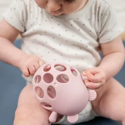 Nattou                    Ours hochet avec balle Silicone    Rose