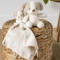 Nattou Peluche Bébé Chien Bouclette Teddy Ecru 24 cm