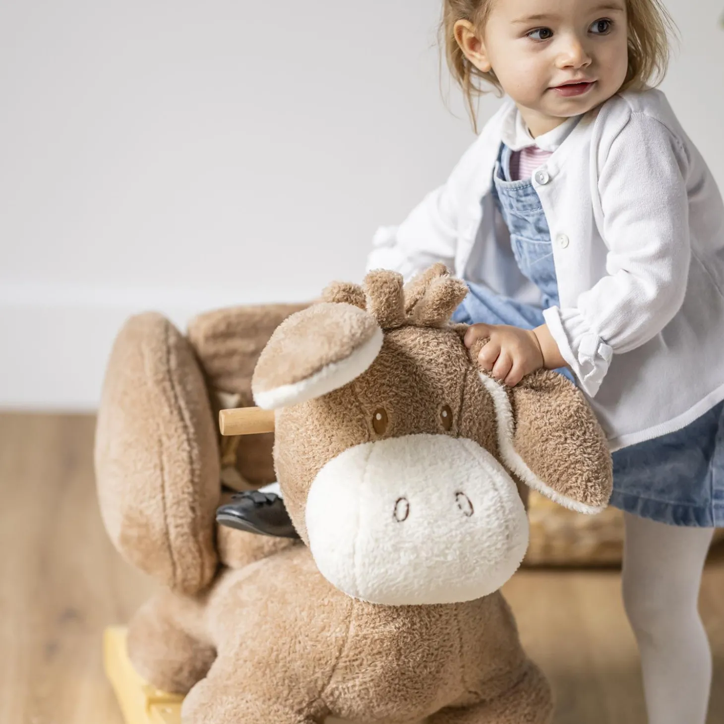 Nattou Peluche Bébé Girafe Bouclette Teddy Ecru 24 cm