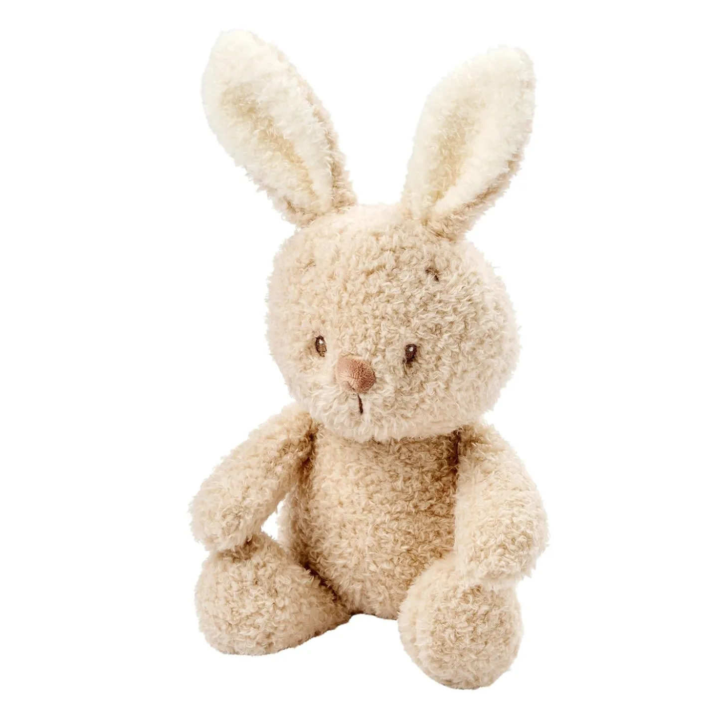 Nattou Peluche Bébé Lapin Bouclette Teddy Beige 24 cm