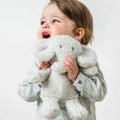 Nattou                    Peluche Bébé Éléphant Bouclette Teddy    Gris            24 cm