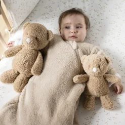 Nattou                    Peluche Bébé Ours Bouclette Teddy    Caramel            24 cm
