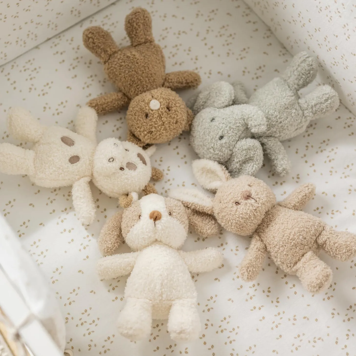 Nattou Peluche Bébé Ours Bouclette Teddy Caramel 24 cm