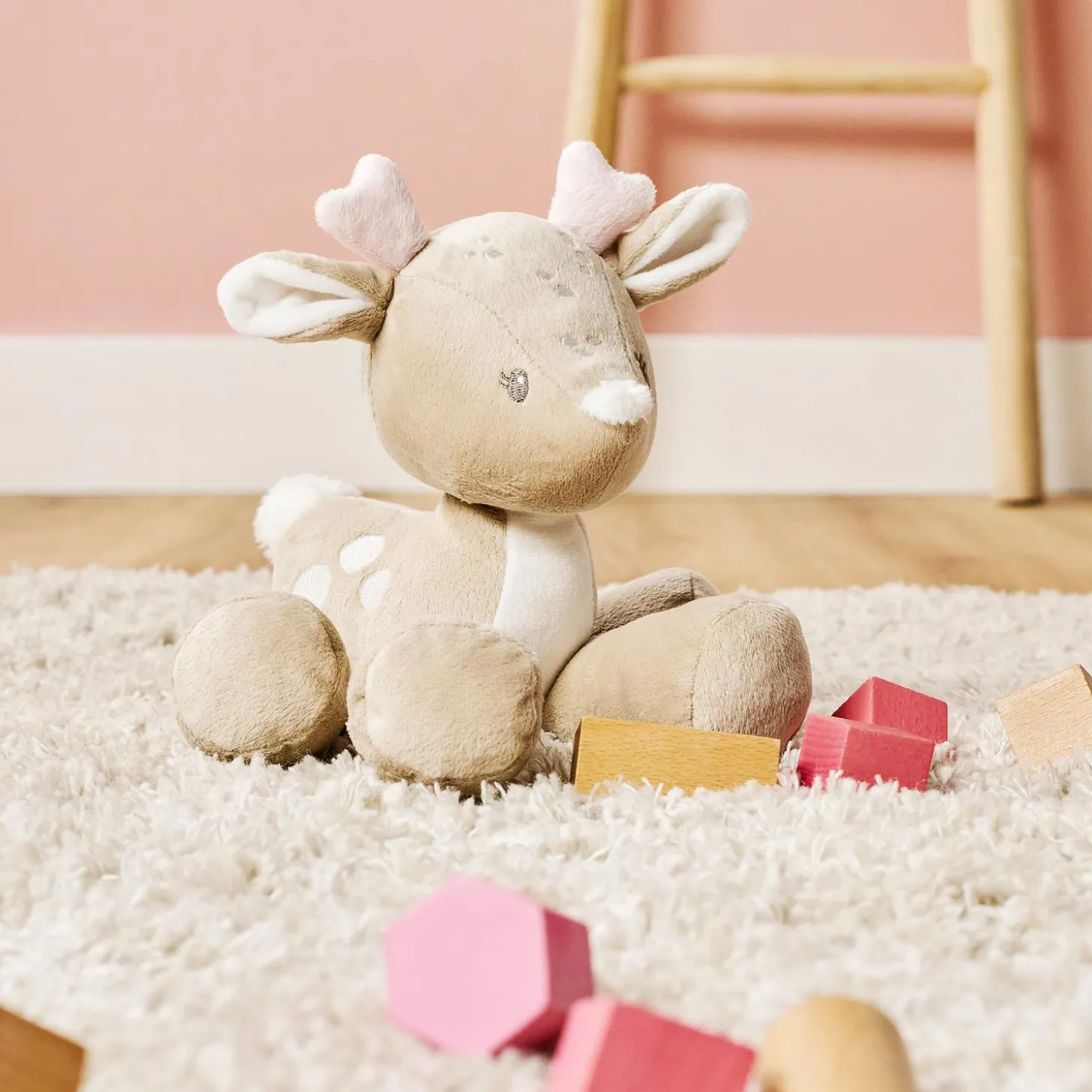 Nattou Peluche Biche Fanfan Sable 30 cm