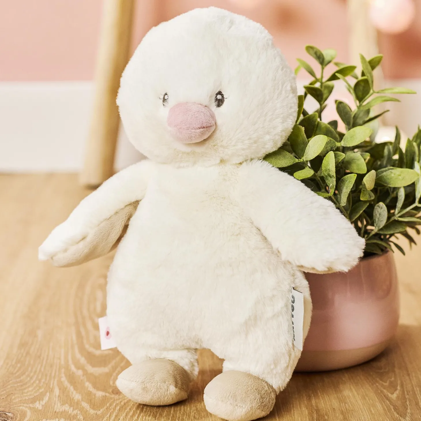 Nattou Peluche Caneton Fanfan Blanc Crème 30 cm