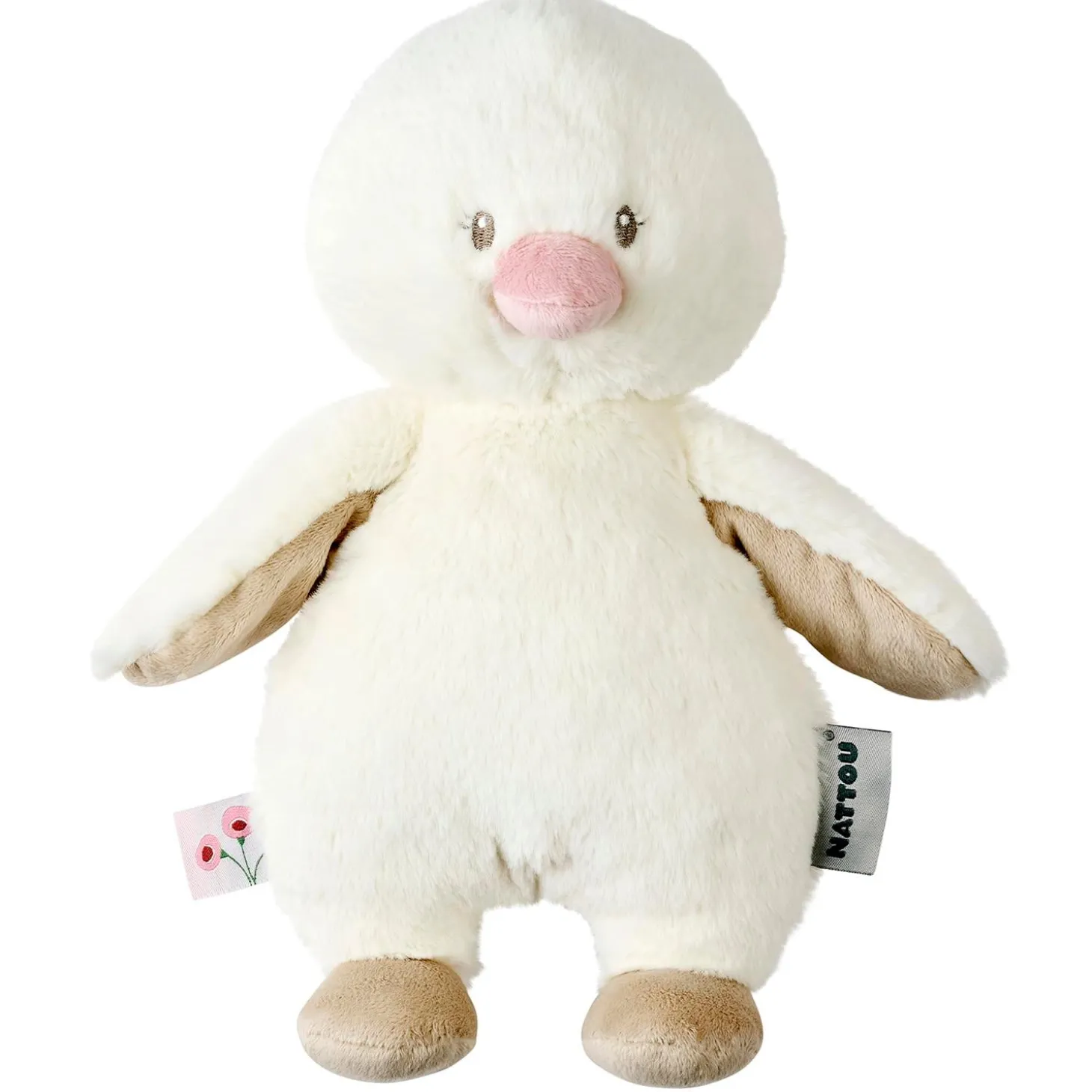 Nattou Peluche Caneton Fanfan Blanc Crème 30 cm