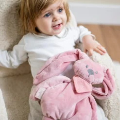 Nattou Peluche Lapidou avec bandana Rose