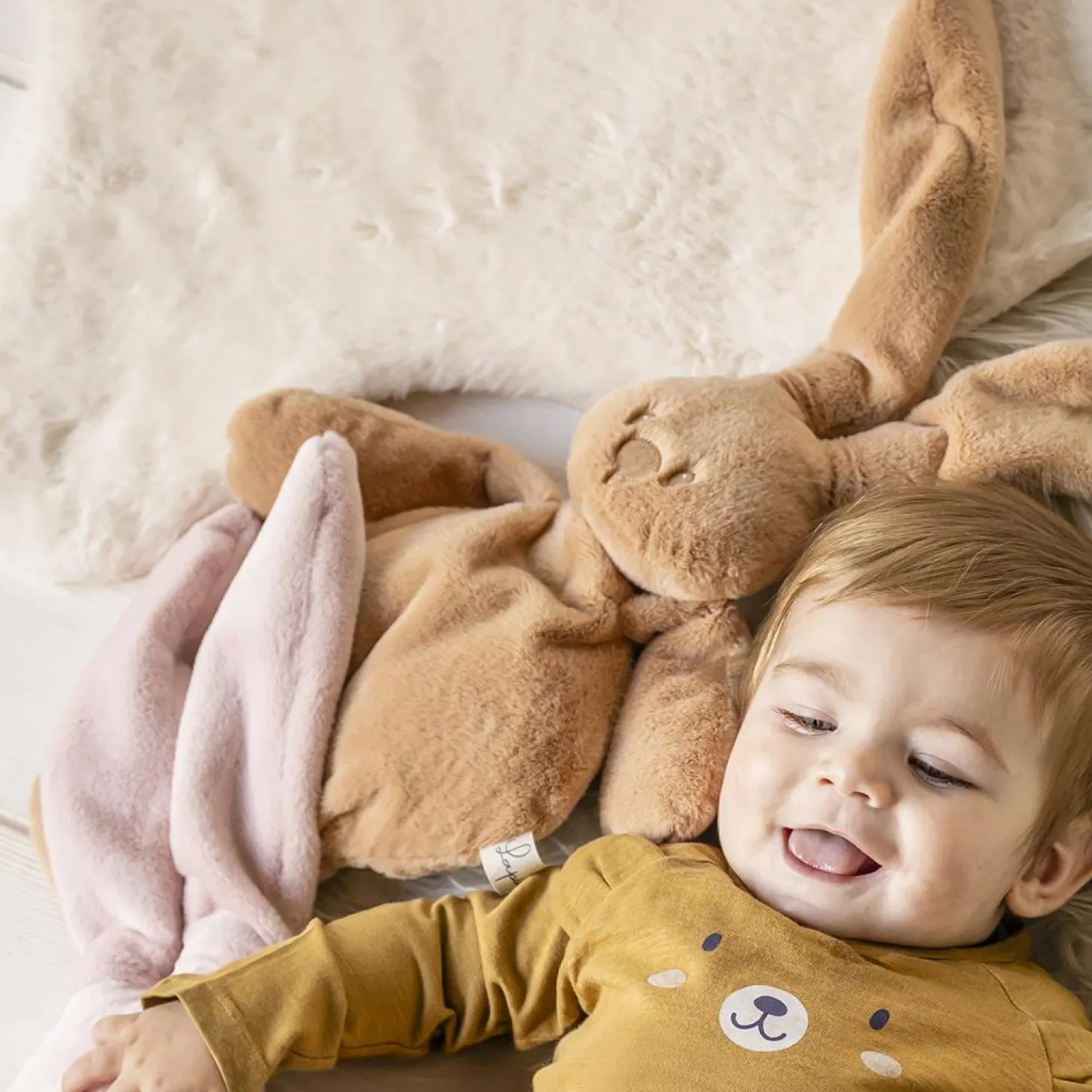 Nattou Peluche Lapidou Toudous Beige Ambré