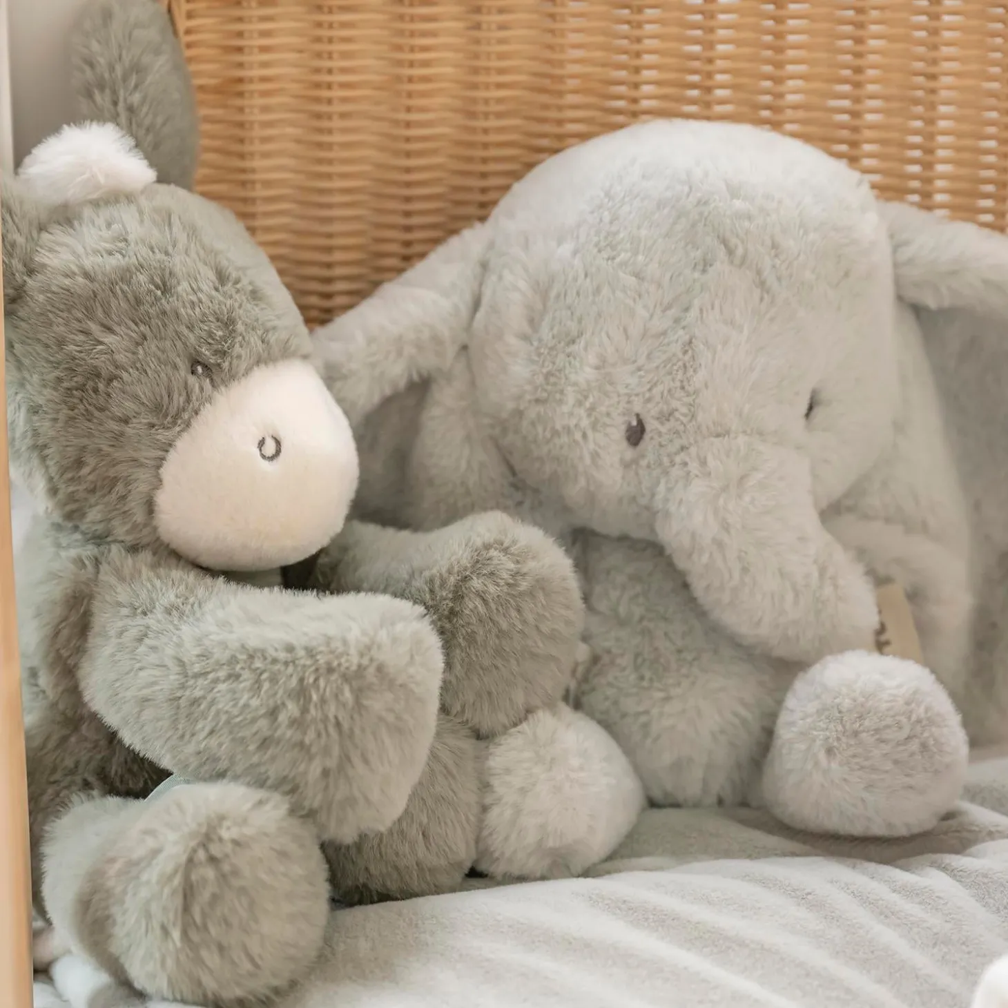Nattou Peluche Loulou Éléphant Vert tilleul