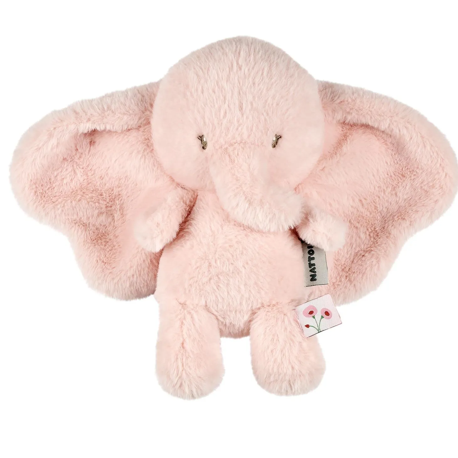 Nattou Peluche Éléphant Longs Poils Fanfan Rose 30 cm