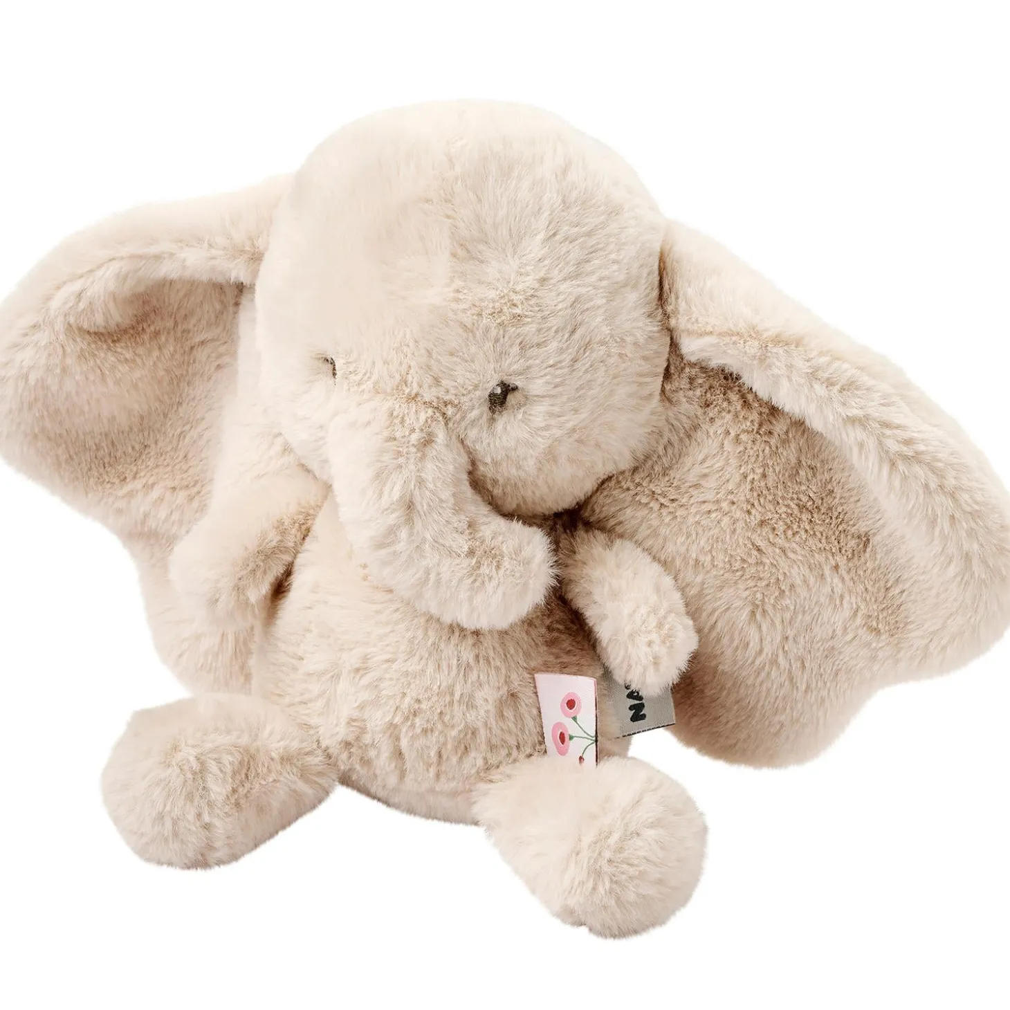 Nattou Peluche Éléphant Longs Poils Fanfan Sable 30 cm