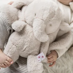 Nattou Peluche Éléphant Longs Poils Fanfan Sable 30 cm