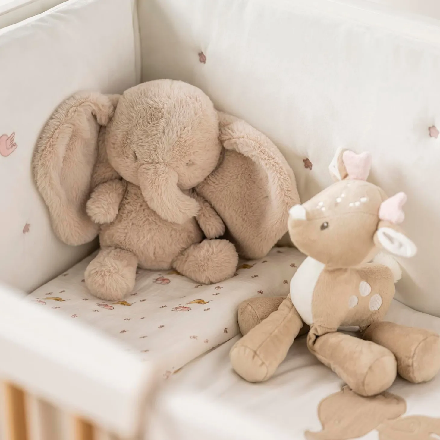 Nattou Peluche Éléphant Longs Poils Fanfan Sable 30 cm